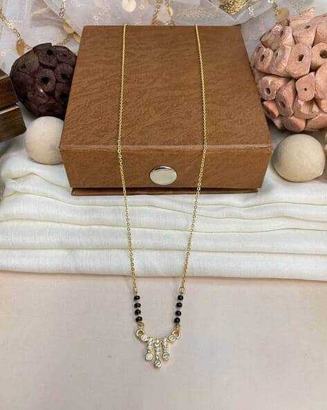 Beads-Beaded Gold-Plated Mangalsutra