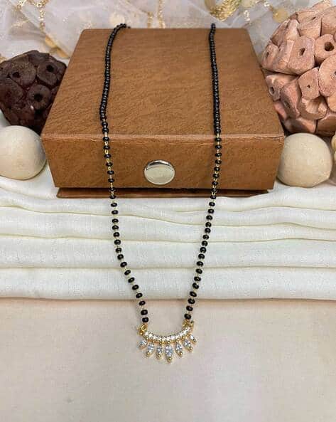 Beads-Beaded Gold-Plated Mangalsutra