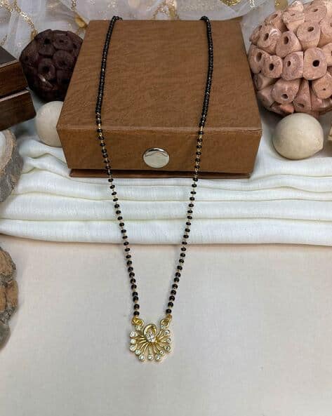 Beads-Beaded Gold-Plated Mangalsutra