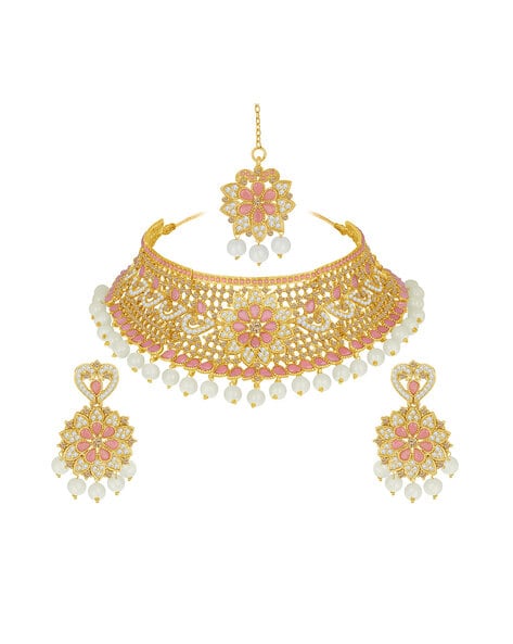 Choker Necklace Set with Maangtika