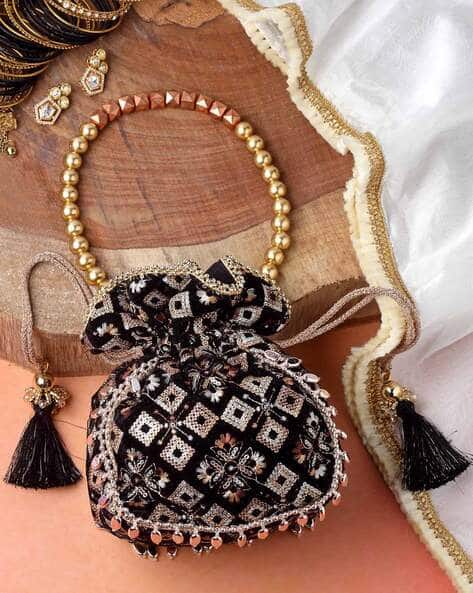 Embellished & Embroidered Potli Bag