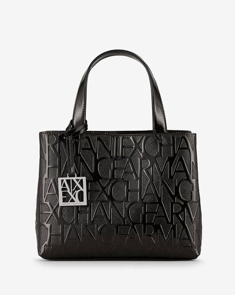 Logo Embossed Tote Bag with Detachable Strap