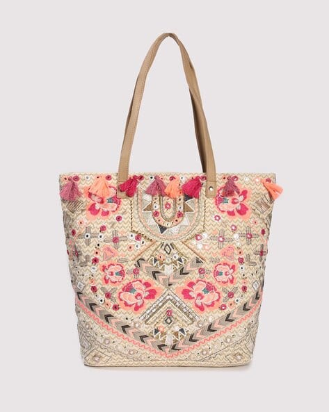 Women Floral Print Tote Bag
