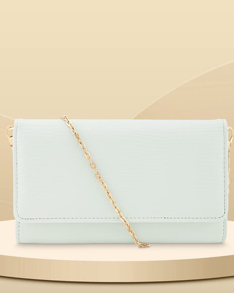 Women Textured Foldover clutch