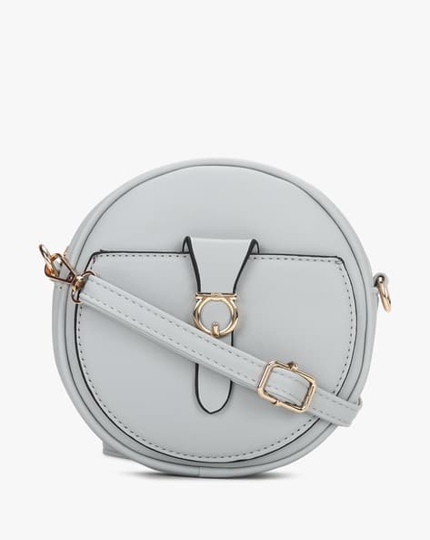 Round Sling Bag with Detachable Strap