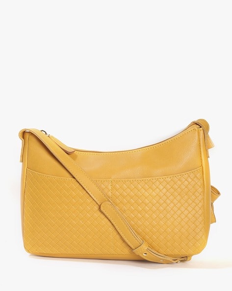 Basket-Weave Sling Bag