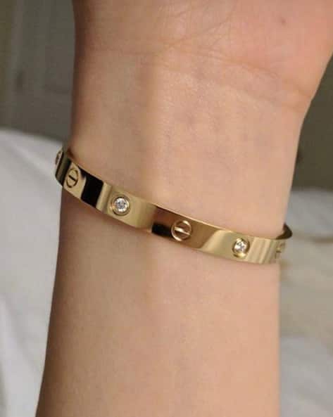 Stone-Studded Cuff Bracelet