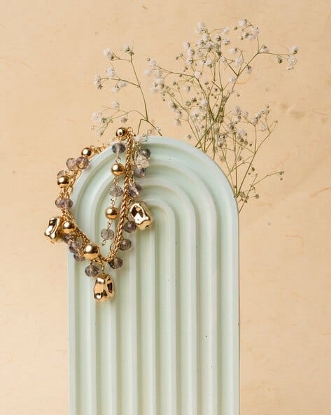 Gold-Plated Beaded Bracelet