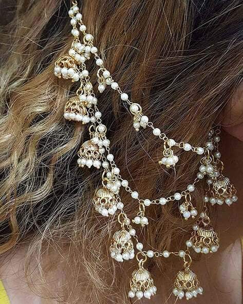 Beads Embellished Kanakti Earrings