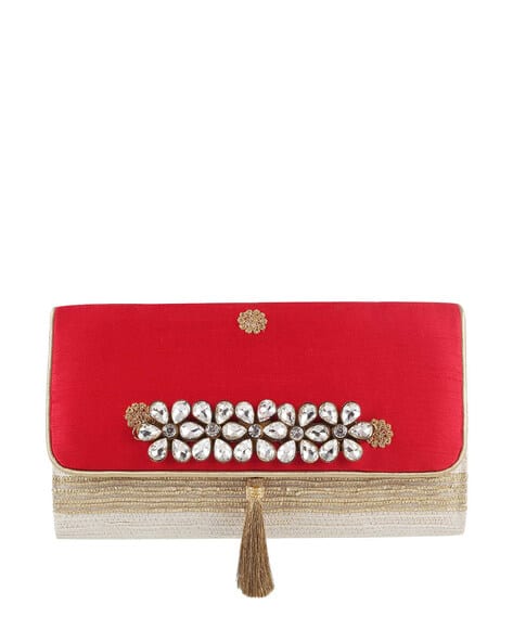 Embellished Classic Clutch