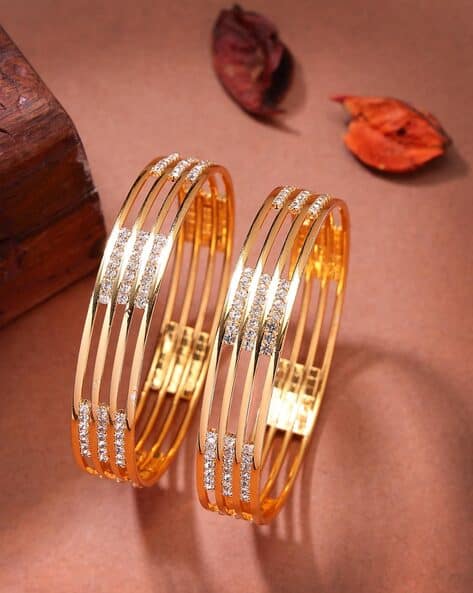 Women Gold-Plated Bangle