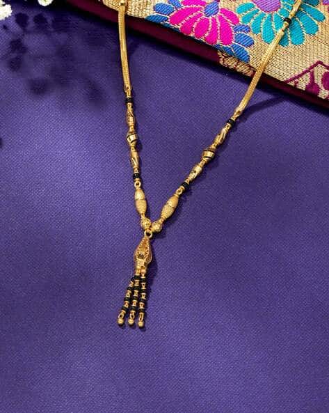 Women Yellow Gold Divine Unity Modern Mangalsutra
