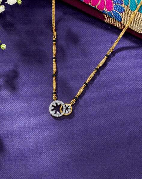 Women Yellow Gold Modern Flow Modern Mangalsutra