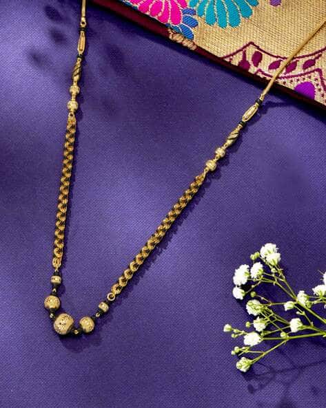 Women Yellow Gold Modish Bond Modern Mangalsutra