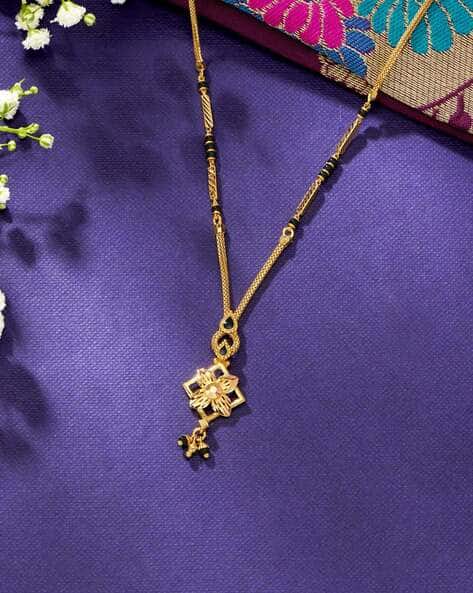 Women Yellow Gold Serenity Modern Mangalsutra