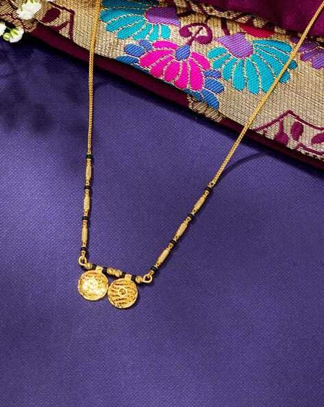Women Yellow Gold Vivah Yog Modern Mangalsutra