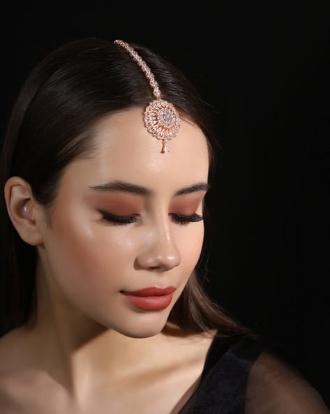 Priyaasi American Diamond Maangtika Collection in Exquisite