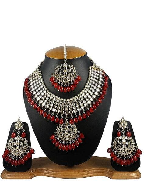9608S Gold-Plated Kundan Multi-Piece Set