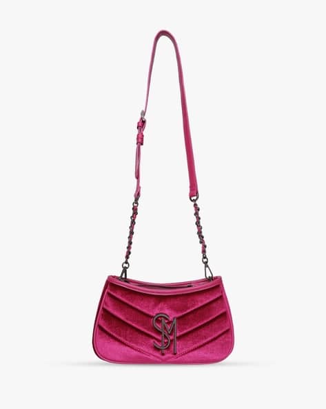 Bzoia Velvet Adjustable Crossbody Bag