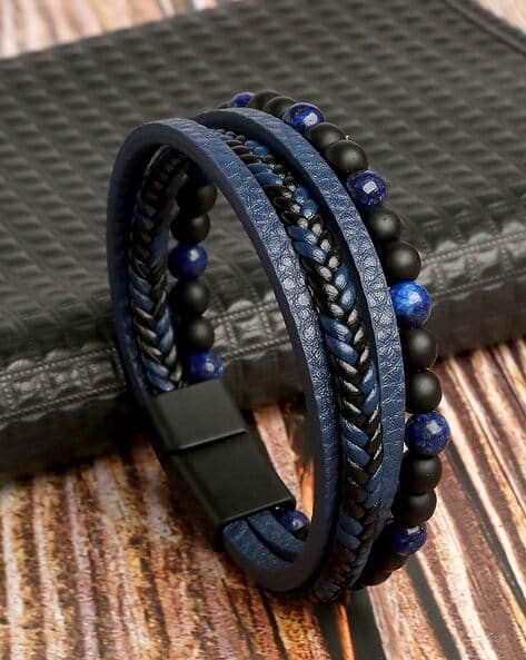 Beaded Leather Bracelet