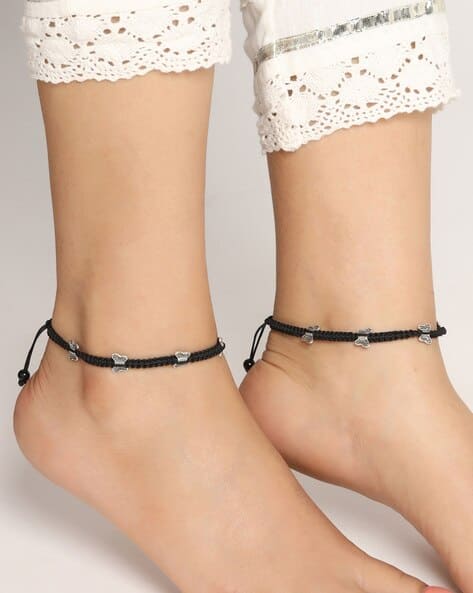 Butterfly Charm Thread Anklet