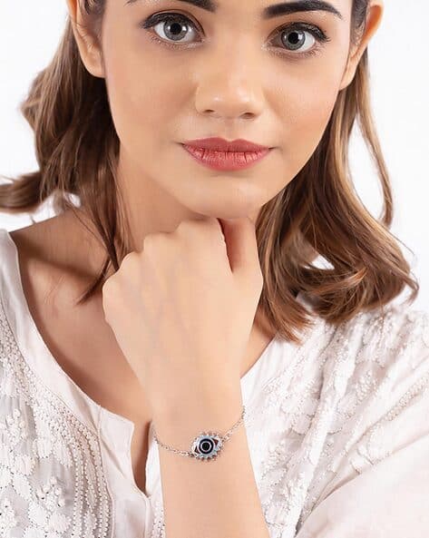 Evil Eye Enameled Traditional Bracelet