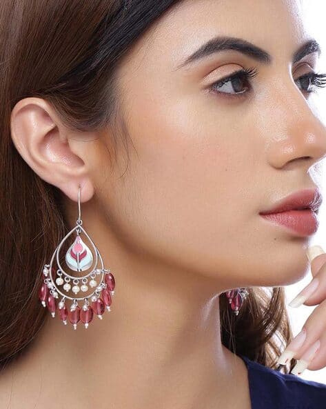 Danglers Earrings with Beads