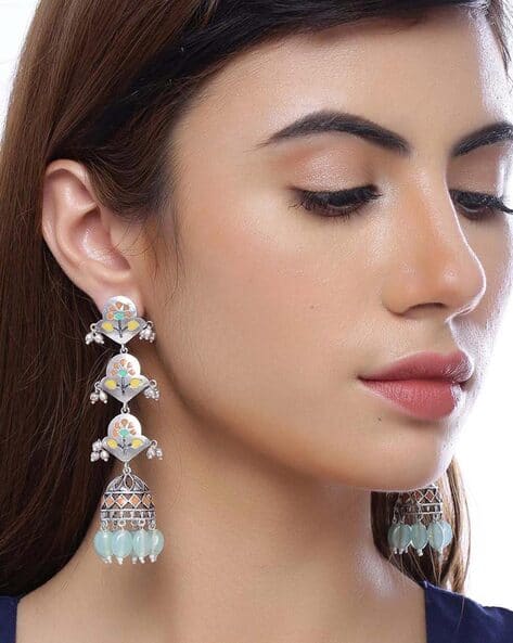 Bagh E Fiza Jhumka Layered Earrings