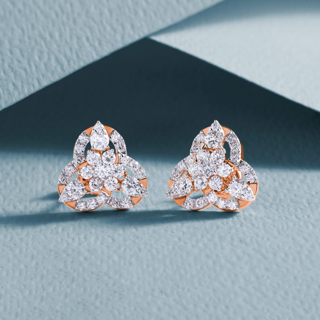 white gold diamond hoop earrings